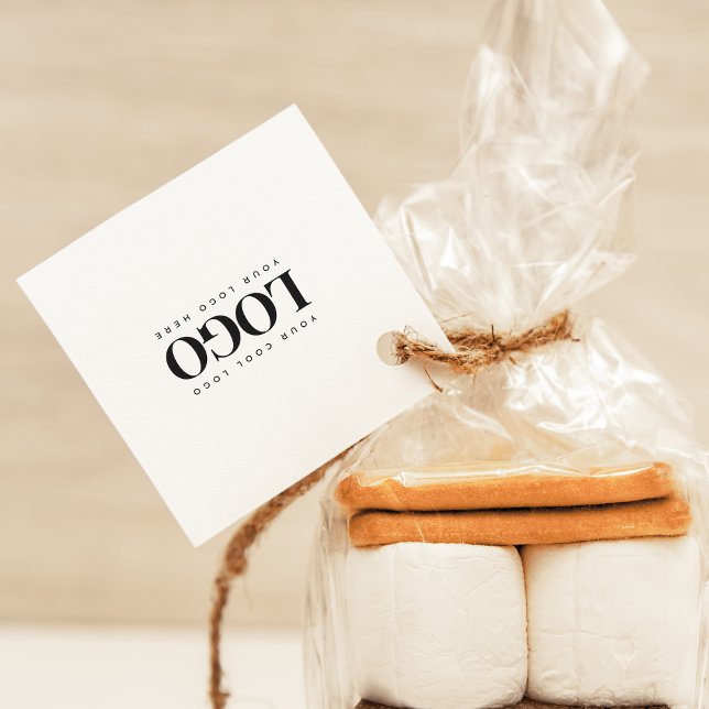 Minimalistisches Logo für Schwarz/Weiß Geschenkanhänger (Von Creator hochgeladen)