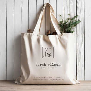 Minimalistisches Logo für Werbeaktionen Tragetasche