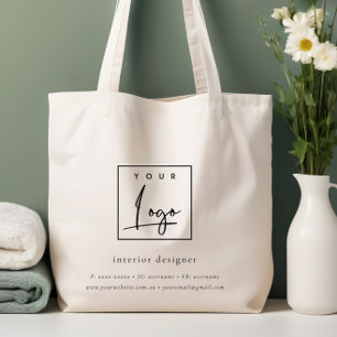 Minimalistisches Logo für Werbeaktionen Tragetasche