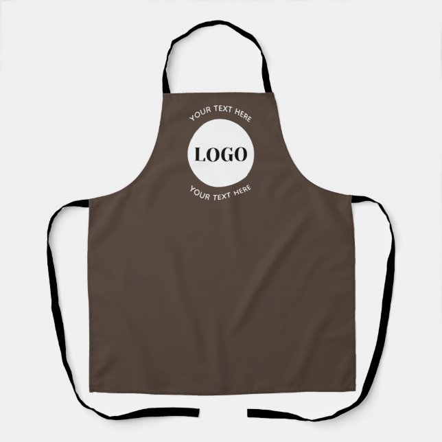 Minimalistisches Logo mit Text Business  Schürze (Vorderseite)