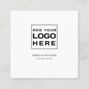Minimalistisches Logo Quadratische Visitenkarte