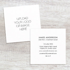 Minimalistisches Logo Quadratische Visitenkarte