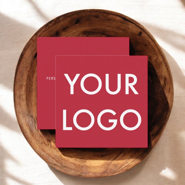 Minimalistisches Logo Quadratische Visitenkarte (Von Creator hochgeladen)