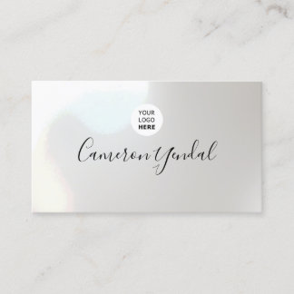 Minimalistisches Logo schwarz und weiß elegant Visitenkarte