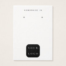 Minimalistisches Logo, Schwarz-Weiß-Schmuck-Displa