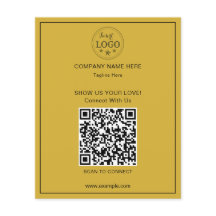 Minimalistisches Logo und QR-Code Business-Marketi