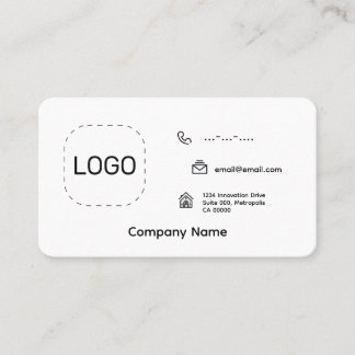 Minimalistisches Logo Visitenkarte