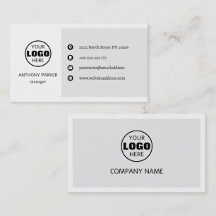 Minimalistisches Logo Visitenkarte