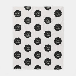 Minimalistisches Logo von Elfenbeinfarben Fleecedecke