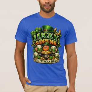 Minimalistisches Lucky Shamrock T-Shirt