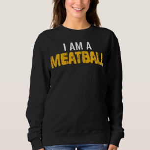 Minimalistisches Meatball Feinschmecker Italienisc Sweatshirt