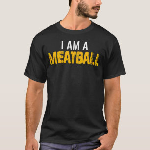 Minimalistisches Meatball Feinschmecker Italienisc T-Shirt