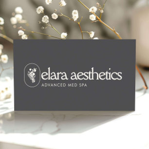 Minimalistisches Med Spa Logo Luxus Hautpflege Hol Visitenkarte