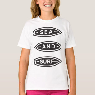 Minimalistisches Meer- und Surfdesign - Vintager O T-Shirt