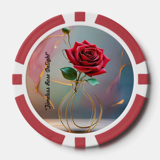 "Minimalistisches Meisterwerk" Pokerchips (Vorderseite)