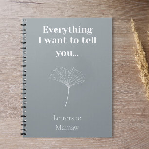 Minimalistisches Memorial-Geschenk für kundenspezi Notizblock