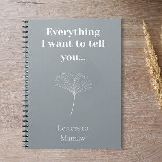 Minimalistisches Memorial-Geschenk für kundenspezi Notizblock