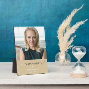 Minimalistisches Memorial Lounge Französisches Fot Fotoplatte