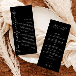 Minimalistisches Menü   Dankeschön | Hochzeit Napk<br><div class="desc">Dieses schöne Wedding Menu Dankeschön Note verfügt über handgeschriebene Kalligraphie mit minimalistischem, modernem Layout - ein perfekter Akzent für Ihre Hochzeit oder besondere Veranstaltung. Benutzen Sie dieses Menü und danken Sie Ihrer Karte für jeden Anlass, ob es sich um Ihre Hochzeit, Brautdusche oder Babydusche, Verlobungsfeier, Party für den Ruhestand... was...</div>