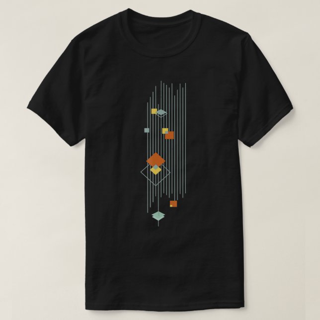 Minimalistisches Mittelalter Modernes Abstraktes M T-Shirt (Design vorne)