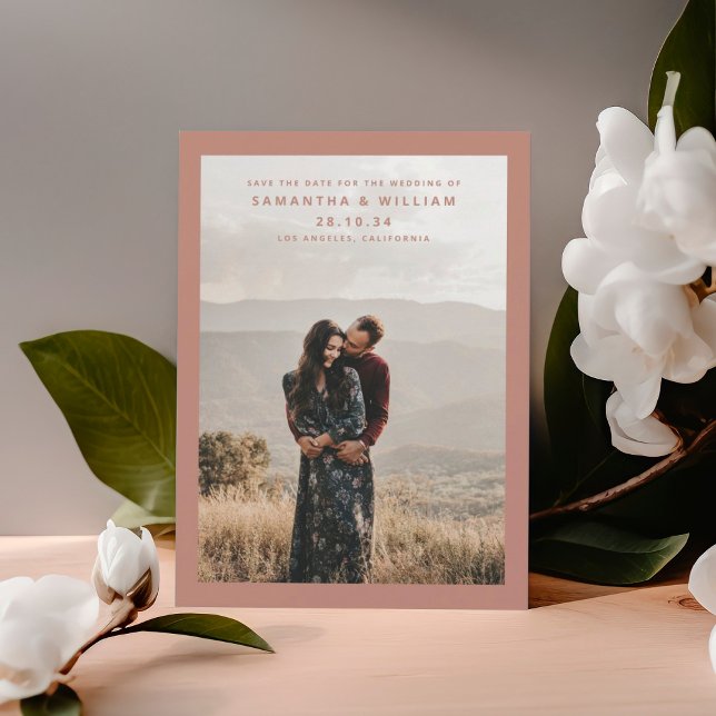 Minimalistisches Mix und elegantes modernes Foto Save The Date (Von Creator hochgeladen)