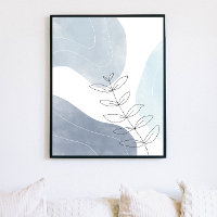 Minimalistisches Modern Boho Abstrakt Art Print Po