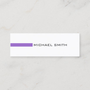 Minimalistisches modernes Amethyst Beruflich Mini Visitenkarte
