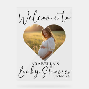 Minimalistisches modernes Babydusche Akryllisches Acrylschild