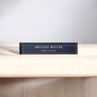 Minimalistisches, modernes blaues Schreibtisch