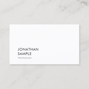Minimalistisches modernes Design Elegant Einfach S Visitenkarte