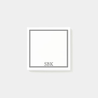 Minimalistisches, modernes Doppelgrenzenziel Post-it Klebezettel