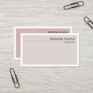 Minimalistisches Modernes Einfaches Elegantes Vint Visitenkarte