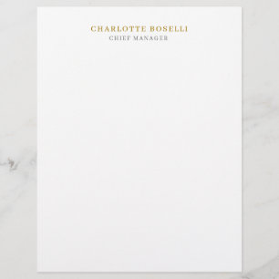 Minimalistisches Modernes Einfaches Professionelle Briefbogen