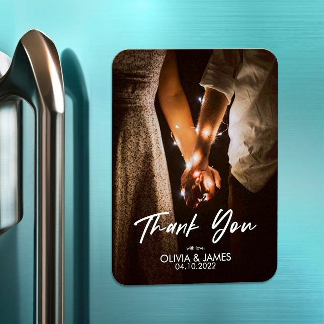 Minimalistisches modernes elegantes Foto Vielen Da Magnet (Von Creator hochgeladen)