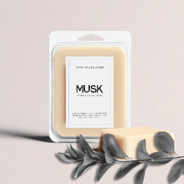 Minimalistisches, modernes, elegantes Sojawachs sc Lebensmitteletikett