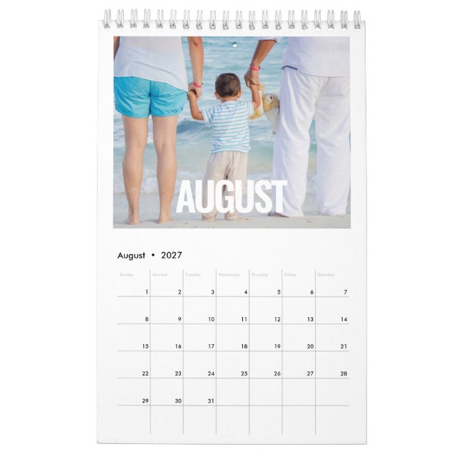 Minimalistisches modernes Foto 2022 Kalender (Aug 2027)