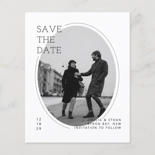 Minimalistisches modernes Foto Flyer (Vorne)