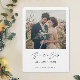 Minimalistisches modernes Foto Save the Date