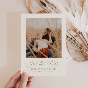Minimalistisches modernes Foto Save The Date
