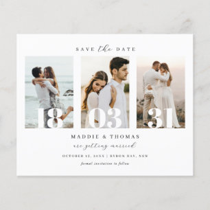Minimalistisches modernes Foto Save the Date Flyer