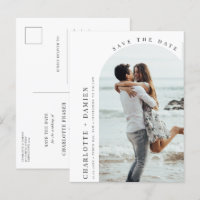 Minimalistisches modernes Foto Save the Date