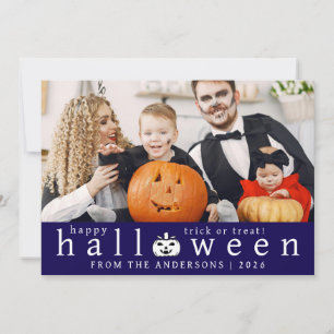 Minimalistisches modernes glückliches Halloween 1  Feiertagskarte