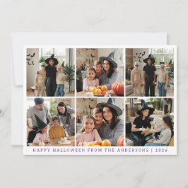 Minimalistisches modernes glückliches Halloween 6  Feiertagskarte