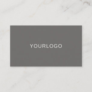 Minimalistisches, modernes Grau Beruflich mit QR-C Visitenkarte