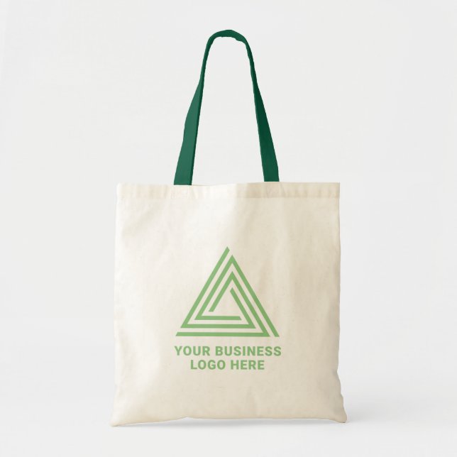 Minimalistisches, modernes Green Business-Logo Tragetasche (Vorne)