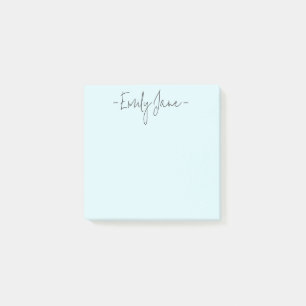 Minimalistisches, modernes Handschriftzeichen Post-it Klebezettel