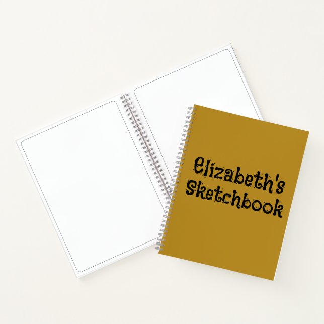 Minimalistisches, modernes Handy-Skript - Custom S Notizbuch (Innenseite)