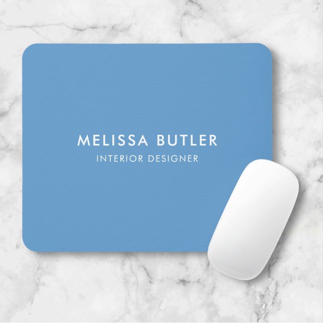 Minimalistisches, modernes hellblaues Mouse Pad Mousepad (Von Creator hochgeladen)
