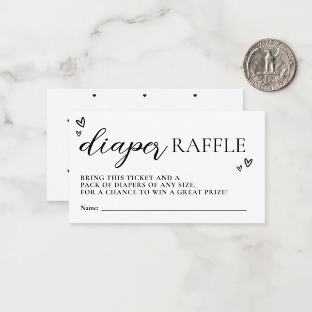 Minimalistisches, modernes Hello Baby Duschduschma Mitteilungskarte (Vorderseite/Rückseite Beispiel)