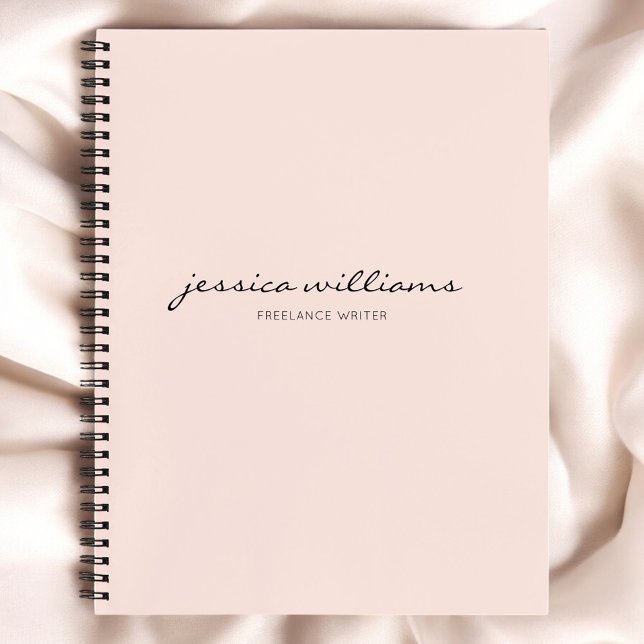 Minimalistisches, modernes Kalligraphie-Notebook Notizbuch (Von Creator hochgeladen)